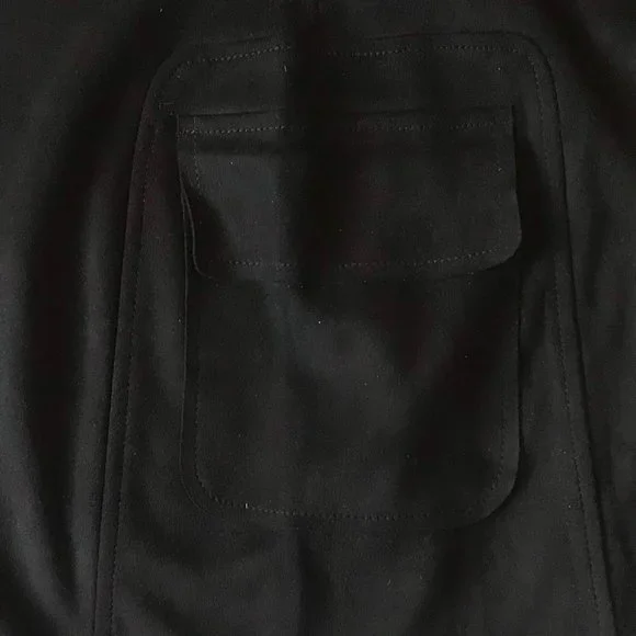 Black suede cargo skirt w/ pocket by John + Jenn. New w/ tags. Size S/P - Picture 3 of 4